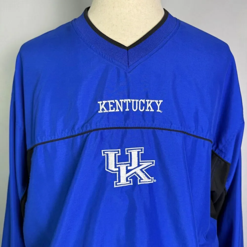 VINTAGE University of Kentucky BMOC Sportswear, Men's XL Long Sleeve Windbreaker - Picture 2 of 14